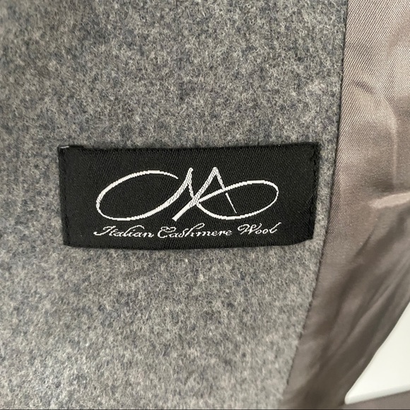 HiSO Wool & Cashmere Blend Walker Coat Grey size 16 - Picture 7 of 8